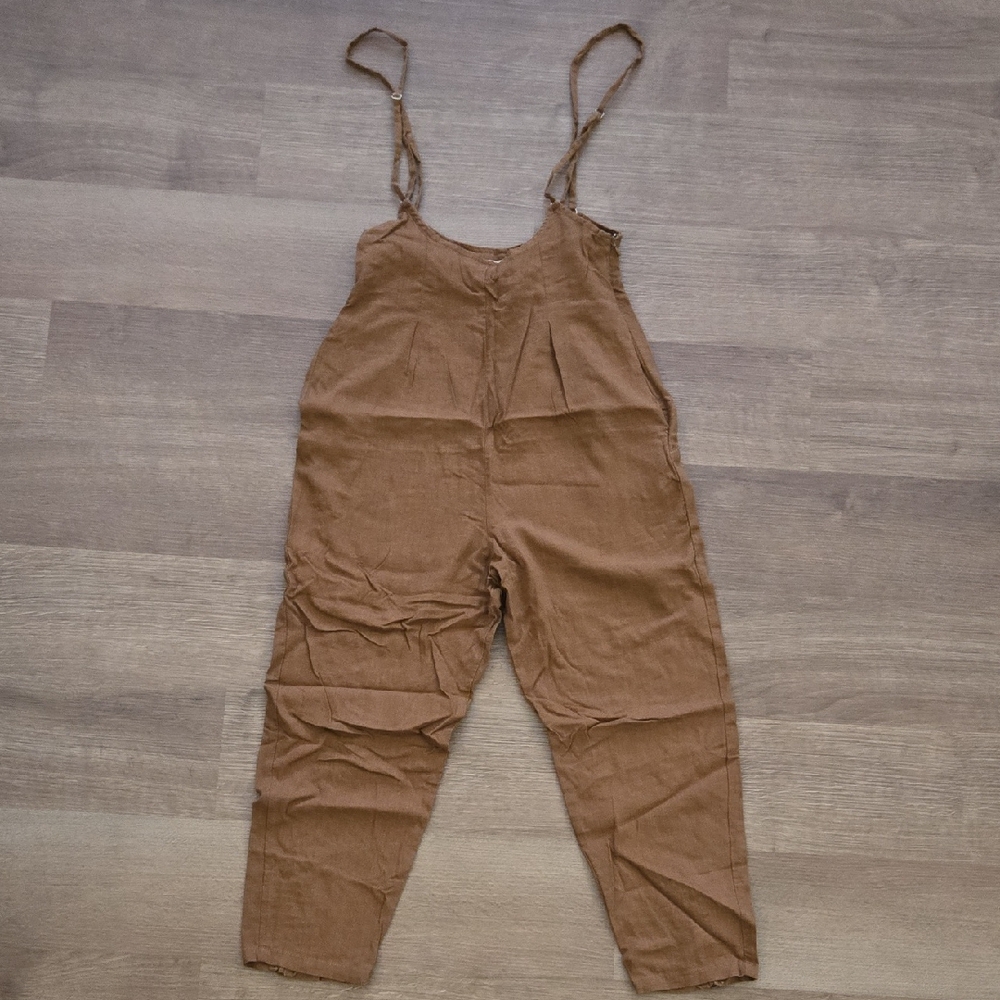 Elegant Tan Women's Jumpsuit